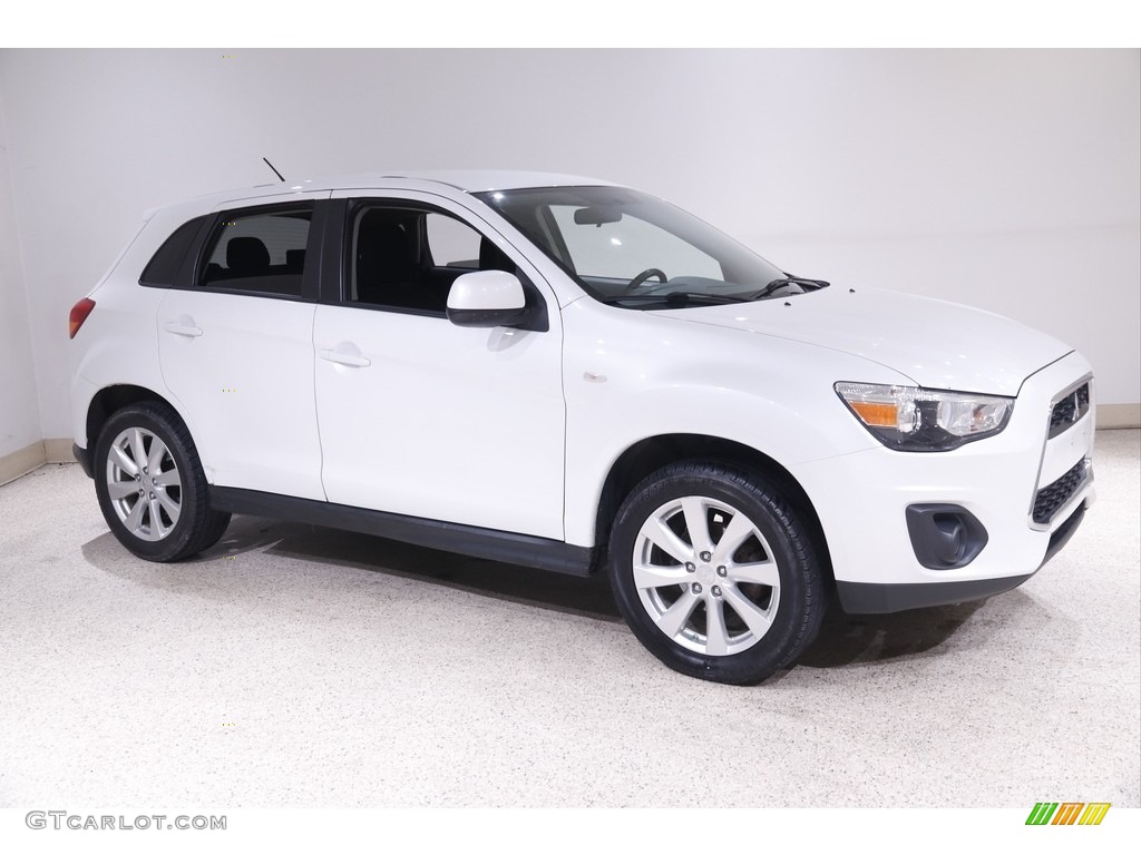White Pearl 2014 Mitsubishi Outlander Sport ES AWD Exterior Photo #143516538