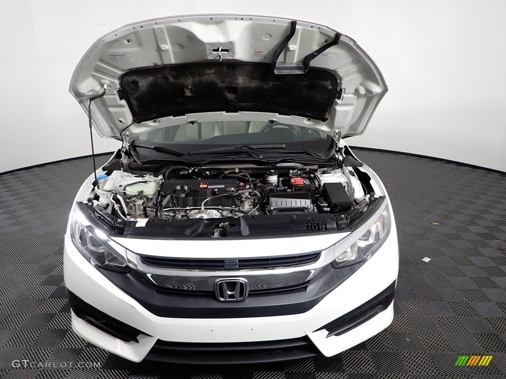 2017 Civic LX Sedan - Taffeta White / Ivory photo #7