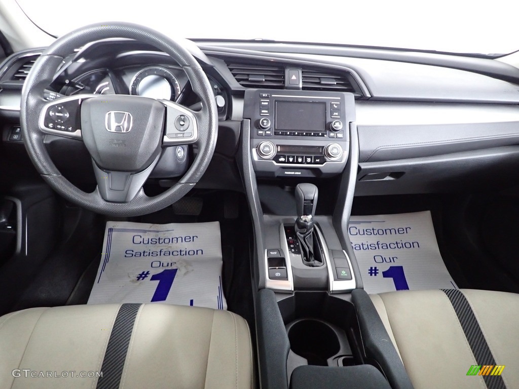 2017 Civic LX Sedan - Taffeta White / Ivory photo #29