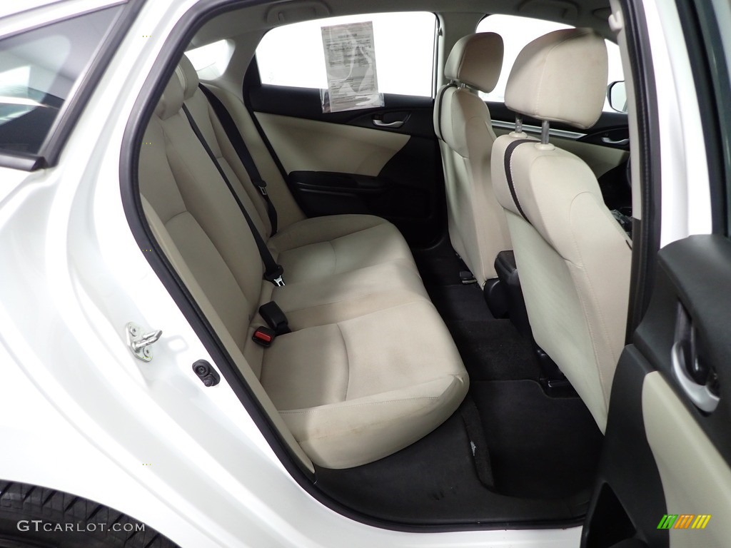 2017 Civic LX Sedan - Taffeta White / Ivory photo #34