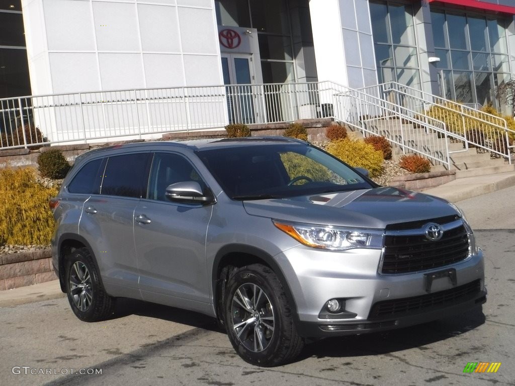 2016 Highlander XLE AWD - Silver Sky Metallic / Black photo #1