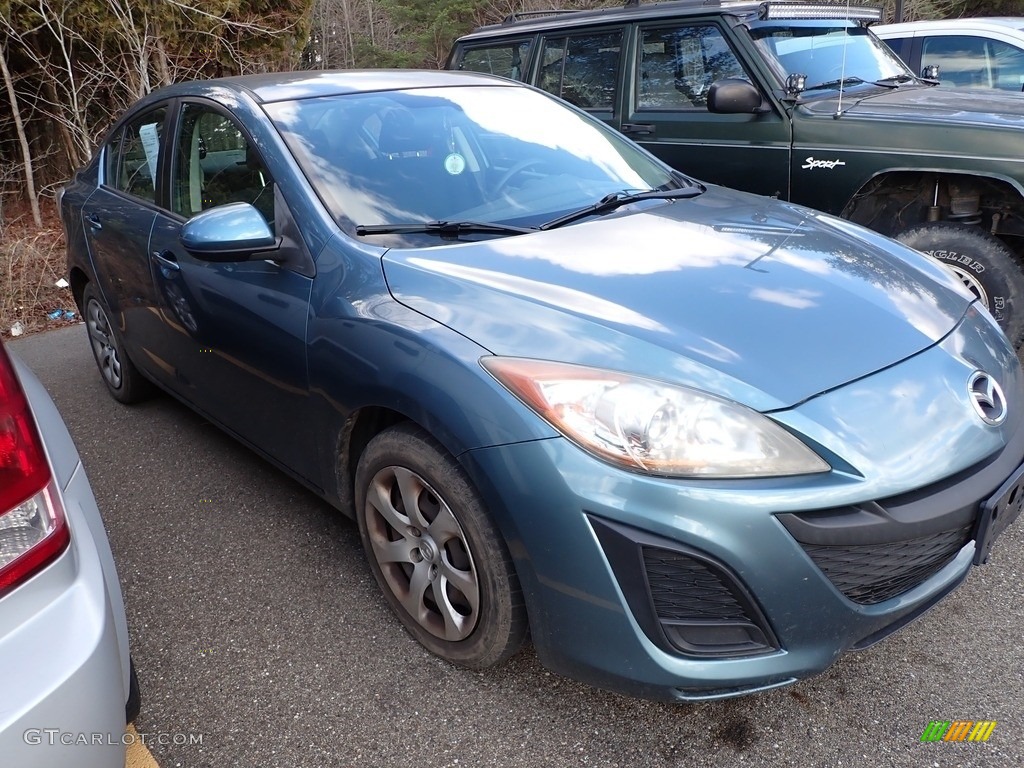 2011 MAZDA3 i Sport 4 Door - Gunmetal Blue Mica / Black photo #3