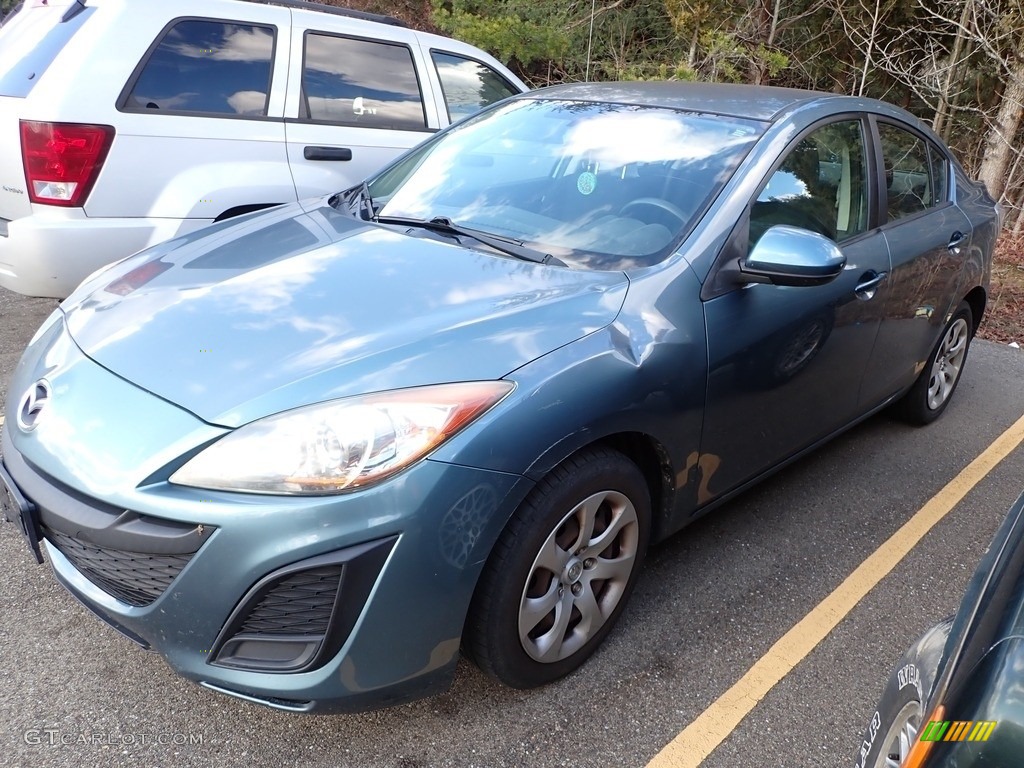 2011 MAZDA3 i Sport 4 Door - Gunmetal Blue Mica / Black photo #8