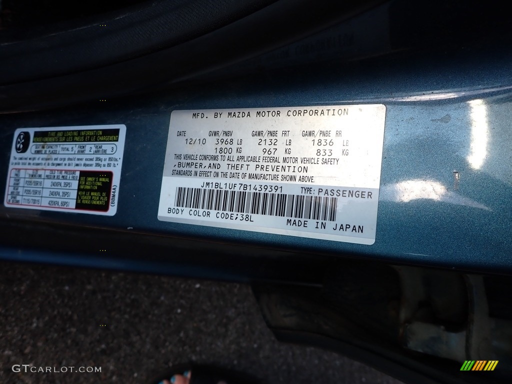 2011 MAZDA3 i Sport 4 Door - Gunmetal Blue Mica / Black photo #13
