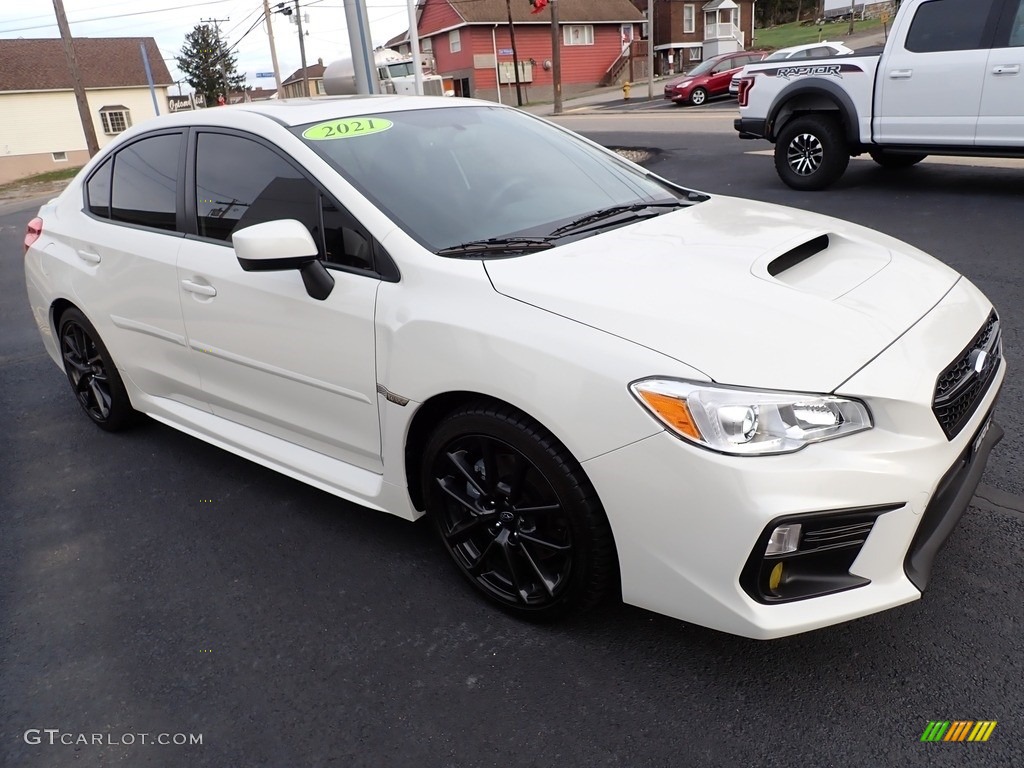 Crystal White Pearl 2021 Subaru WRX Premium Exterior Photo #143525893