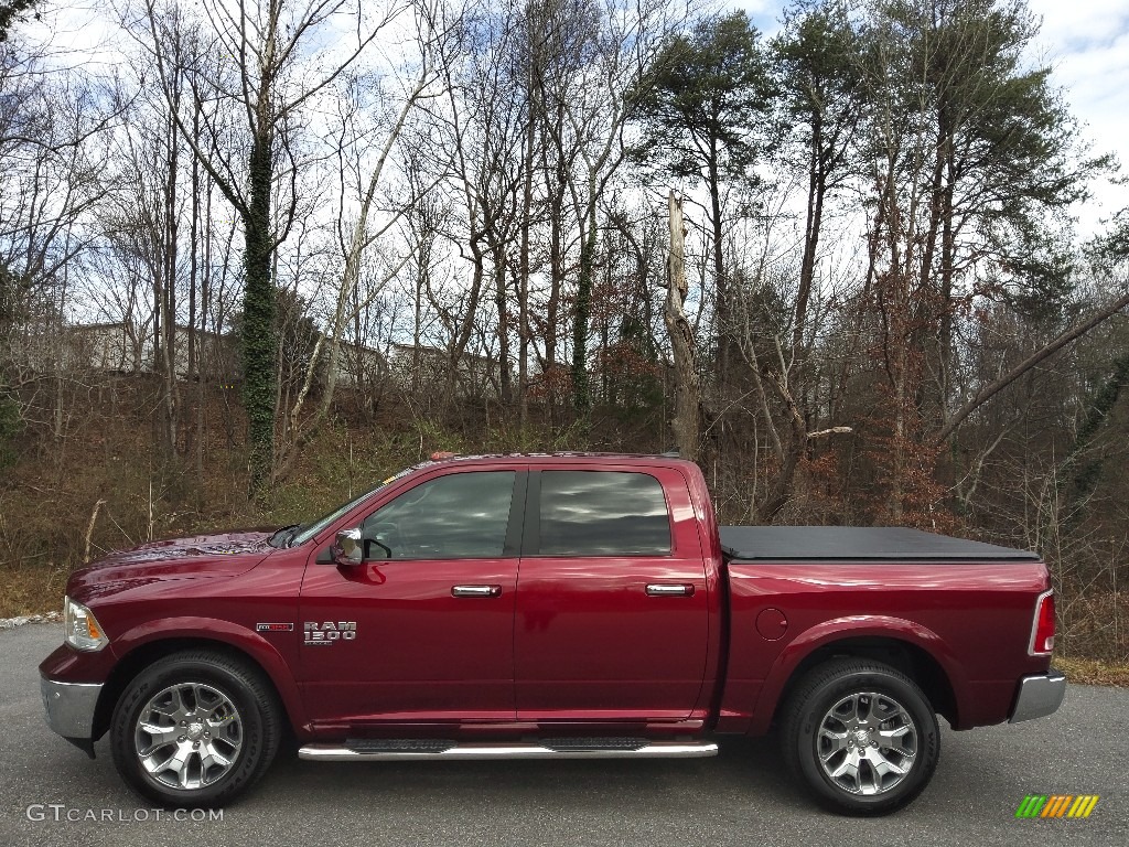 2019 1500 Classic Laramie Crew Cab 4x4 - Delmonico Red Pearl / Mountain Brown/Light Frost Beige photo #1