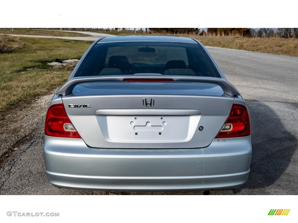 2002 Civic EX Coupe - Satin Silver Metallic / Black photo #5