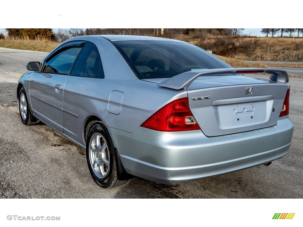 2002 Civic EX Coupe - Satin Silver Metallic / Black photo #6