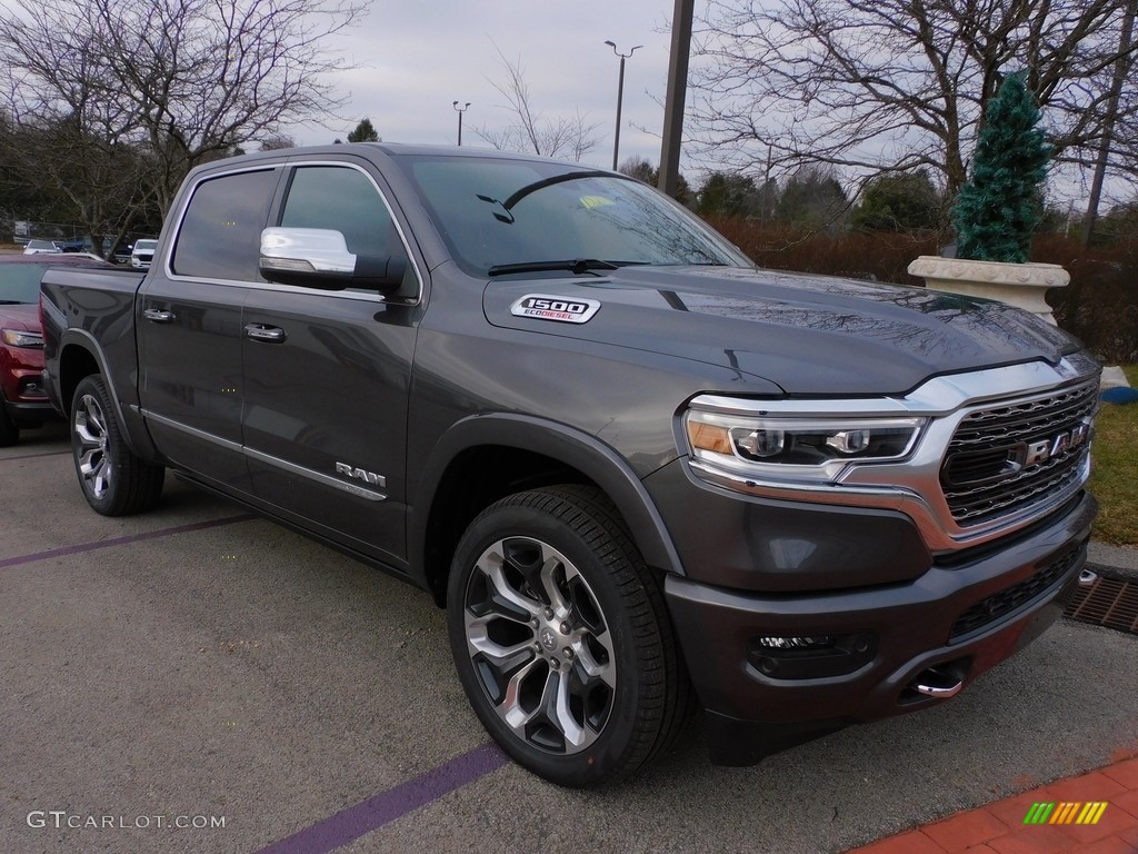 Granite Crystal Metallic 2022 Ram 1500 Limited Crew Cab 4x4 Exterior Photo #143526388