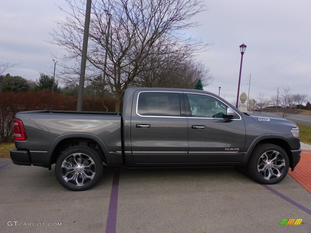 Granite Crystal Metallic 2022 Ram 1500 Limited Crew Cab 4x4 Exterior Photo #143526412