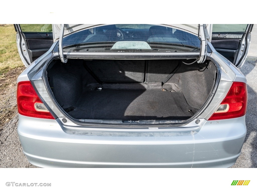 2002 Civic EX Coupe - Satin Silver Metallic / Black photo #22