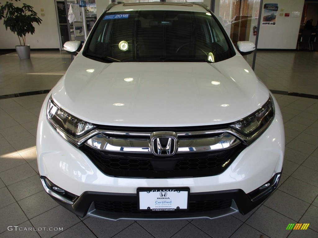 2018 CR-V Touring AWD - White Diamond Pearl / Black photo #2