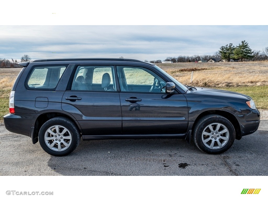 2008 Forester 2.5 X - Obsidian Black Pearl / Graphite Gray photo #3