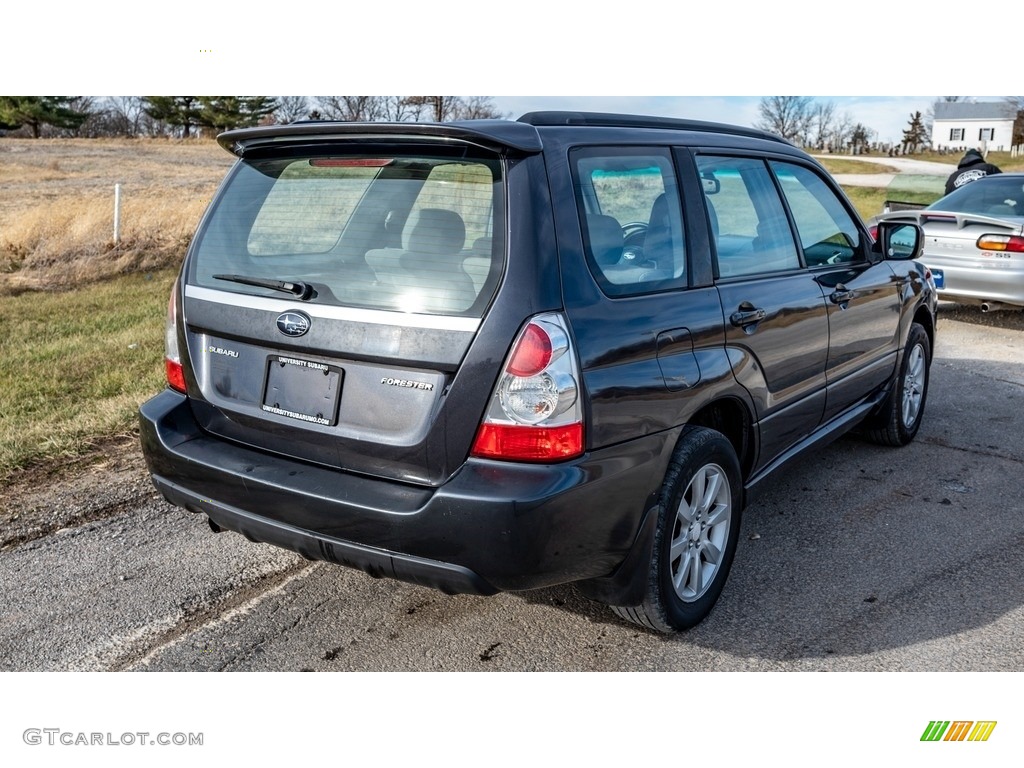 2008 Forester 2.5 X - Obsidian Black Pearl / Graphite Gray photo #4