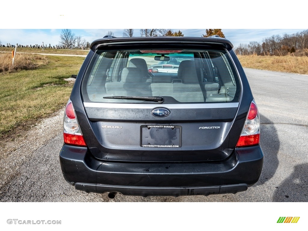 2008 Forester 2.5 X - Obsidian Black Pearl / Graphite Gray photo #5