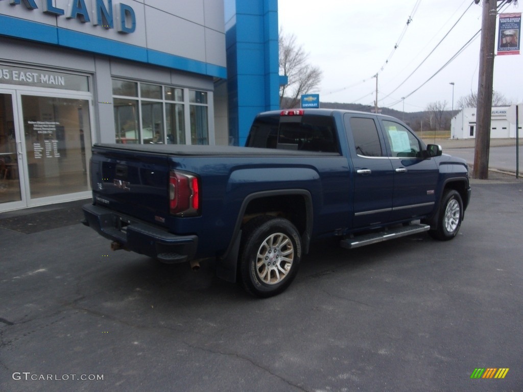 2016 Sierra 1500 SLE Double Cab 4WD - Stone Blue Metallic / Jet Black photo #3