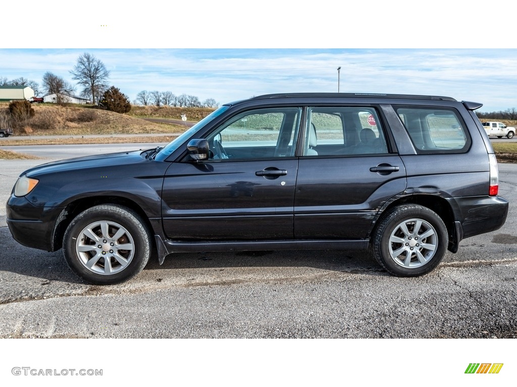 2008 Forester 2.5 X - Obsidian Black Pearl / Graphite Gray photo #7