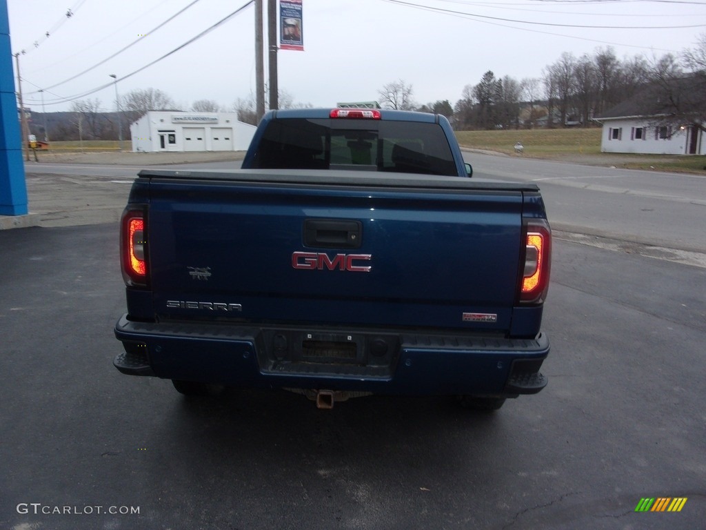 2016 Sierra 1500 SLE Double Cab 4WD - Stone Blue Metallic / Jet Black photo #4
