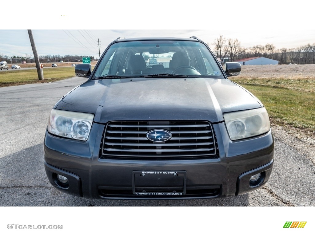 2008 Forester 2.5 X - Obsidian Black Pearl / Graphite Gray photo #9