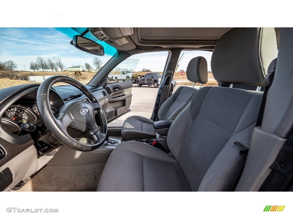 2008 Forester 2.5 X - Obsidian Black Pearl / Graphite Gray photo #18