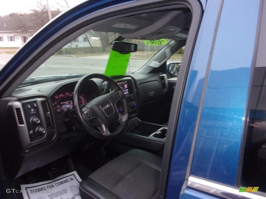 2016 Sierra 1500 SLE Double Cab 4WD - Stone Blue Metallic / Jet Black photo #15