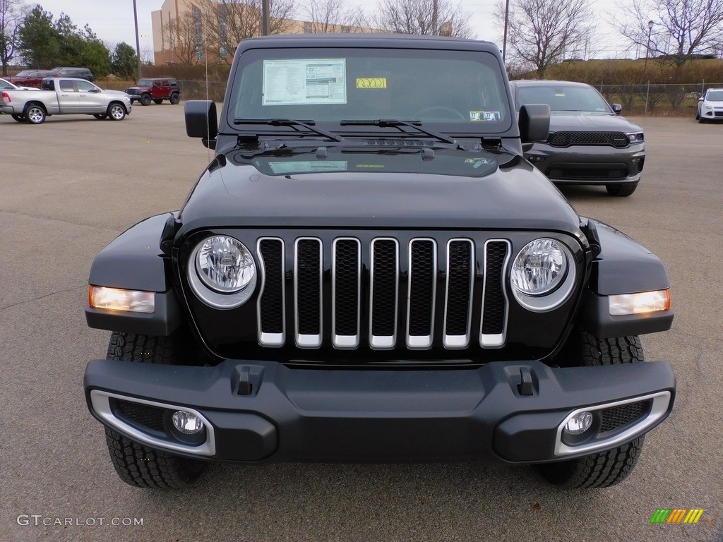 Black 2022 Jeep Wrangler Unlimited Sahara 4x4 Exterior Photo #143529610