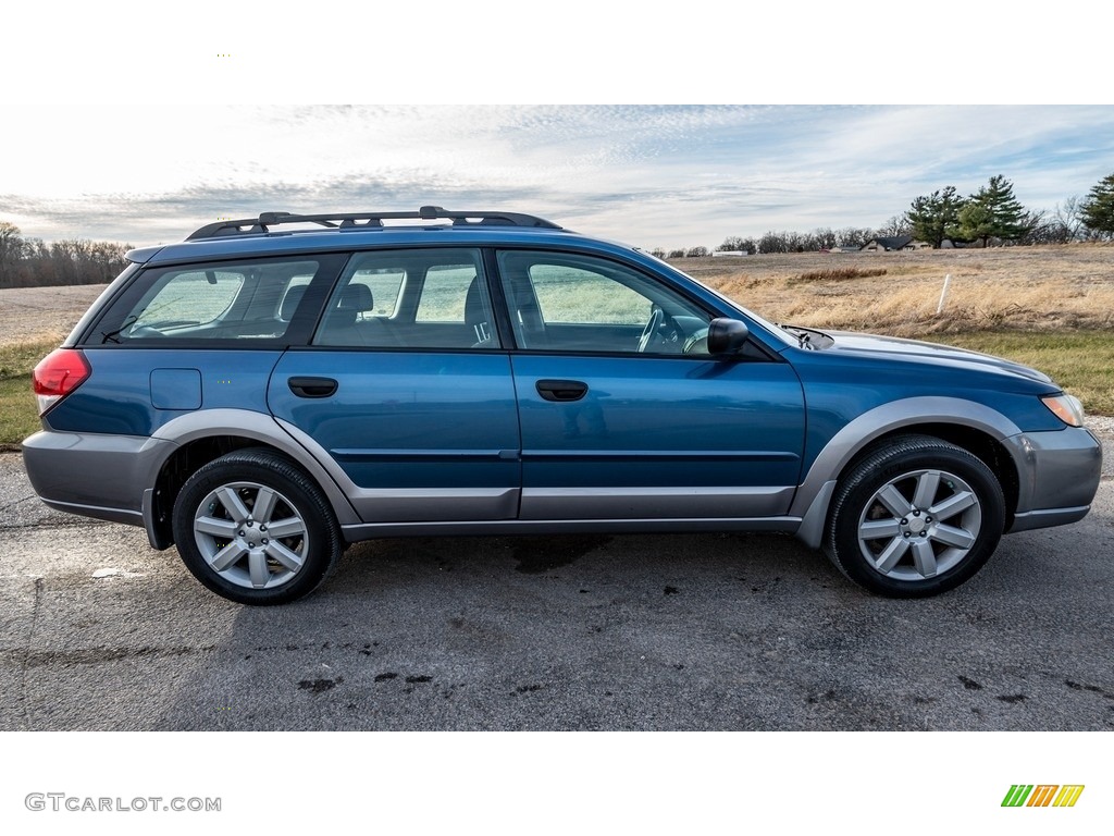2008 Outback 2.5i Wagon - Newport Blue Pearl / Off Black photo #3