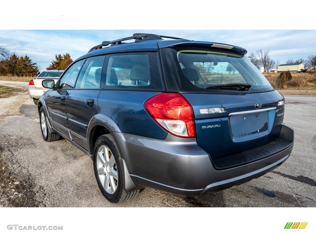 2008 Outback 2.5i Wagon - Newport Blue Pearl / Off Black photo #6