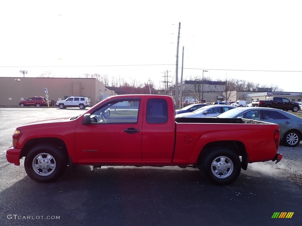 2005 Colorado LS Extended Cab - Victory Red / Very Dark Pewter photo #2