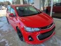 Red Hot 2018 Chevrolet Sonic Premier Hatchback Exterior