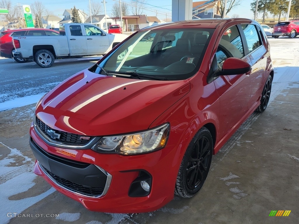 2018 Sonic Premier Hatchback - Red Hot / Jet Black photo #8