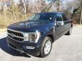 2021 Antimatter Blue Ford F150 Platinum SuperCrew 4x4  photo #2