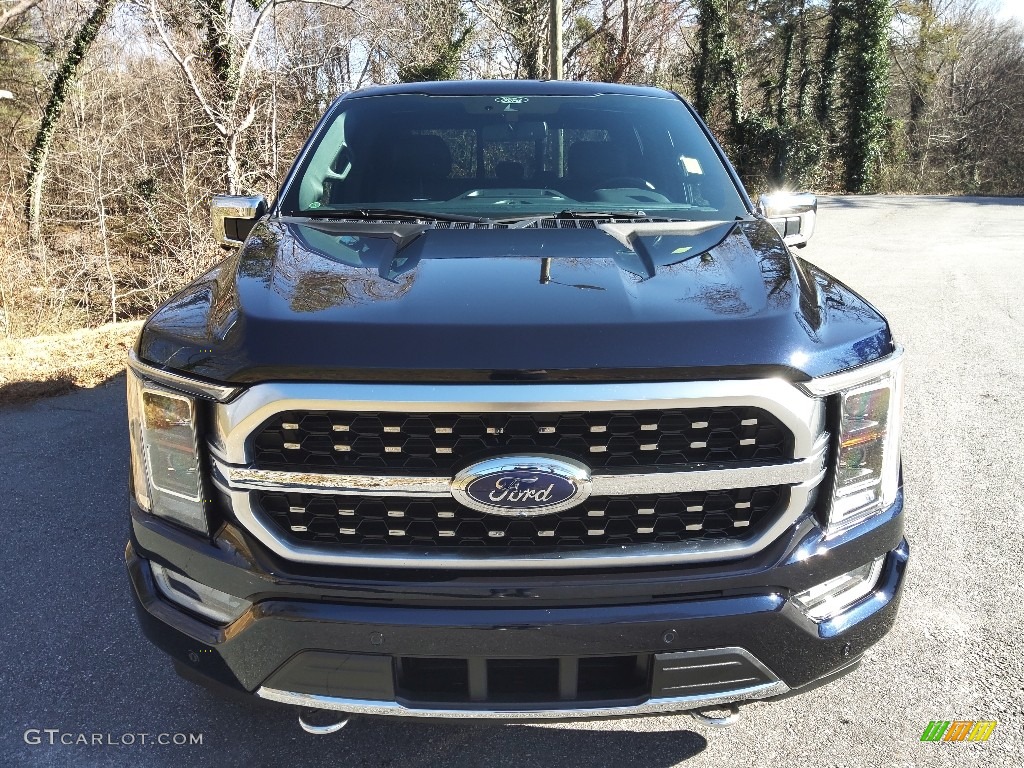 2021 F150 Platinum SuperCrew 4x4 - Antimatter Blue / Platinum Unique Black photo #4