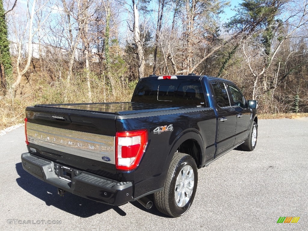 2021 F150 Platinum SuperCrew 4x4 - Antimatter Blue / Platinum Unique Black photo #7