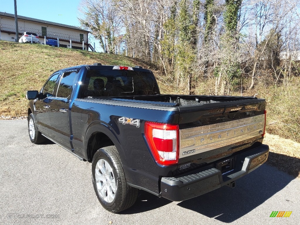 2021 F150 Platinum SuperCrew 4x4 - Antimatter Blue / Platinum Unique Black photo #12