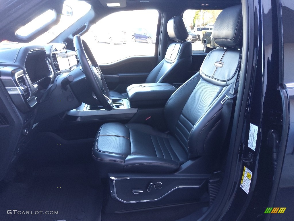 2021 F150 Platinum SuperCrew 4x4 - Antimatter Blue / Platinum Unique Black photo #14