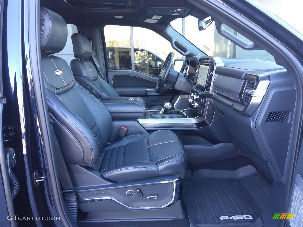 2021 F150 Platinum SuperCrew 4x4 - Antimatter Blue / Platinum Unique Black photo #21