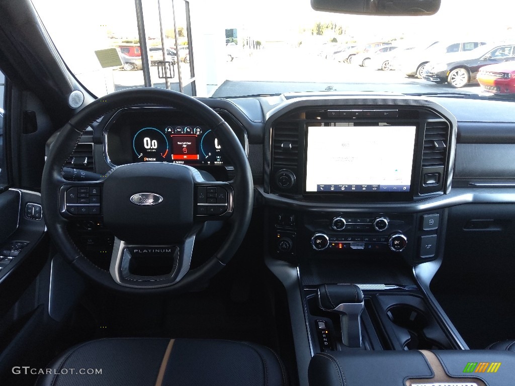 2021 F150 Platinum SuperCrew 4x4 - Antimatter Blue / Platinum Unique Black photo #22