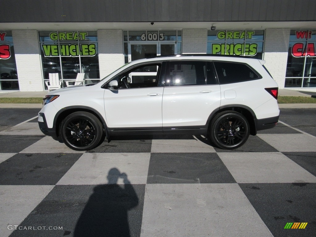 2021 Pilot Black Edition AWD - Platinum White Pearl / Black photo #1