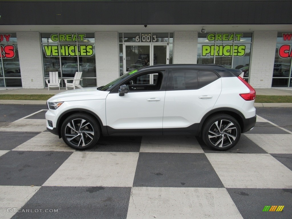 2019 XC40 T5 R-Design AWD - Crystal White Metallic / Charcoal photo #1