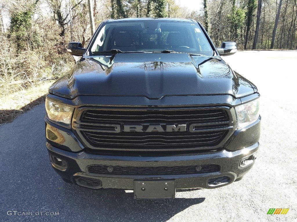 2019 1500 Big Horn Quad Cab 4x4 - Diamond Black Crystal Pearl / Black/Diesel Gray photo #4
