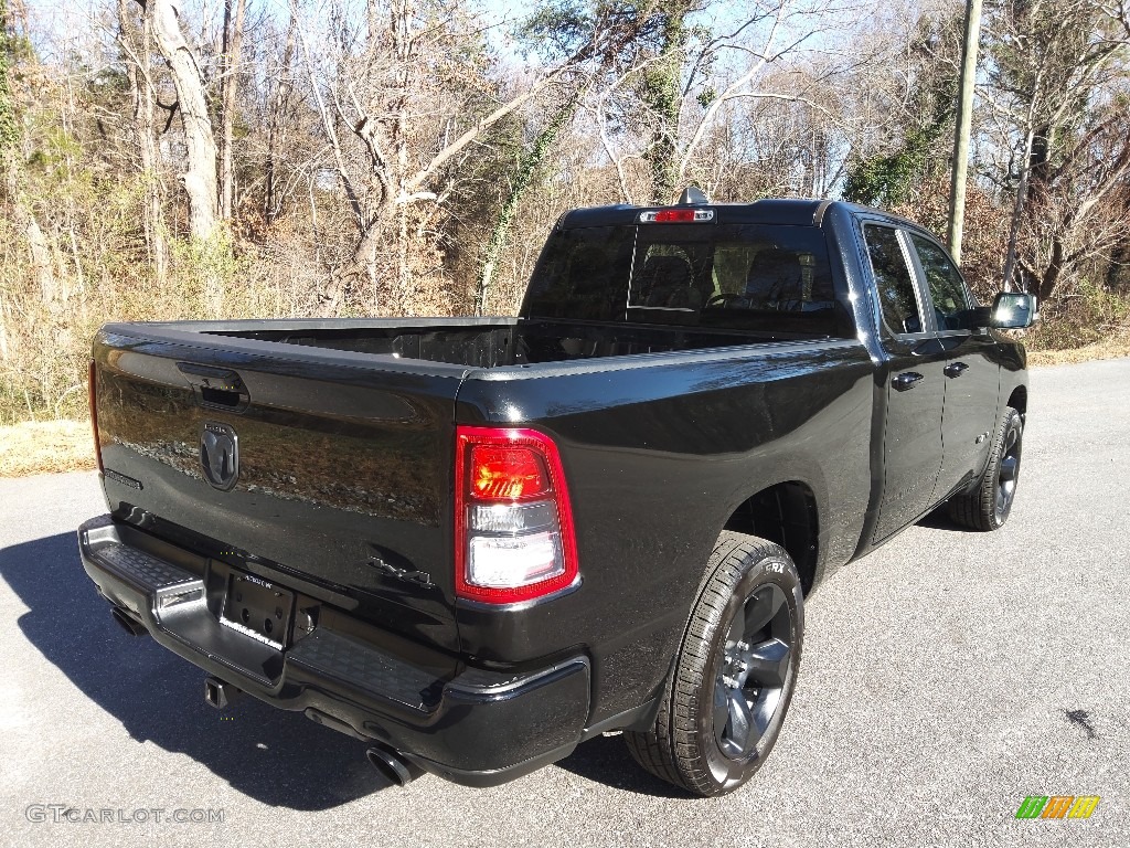 2019 1500 Big Horn Quad Cab 4x4 - Diamond Black Crystal Pearl / Black/Diesel Gray photo #9