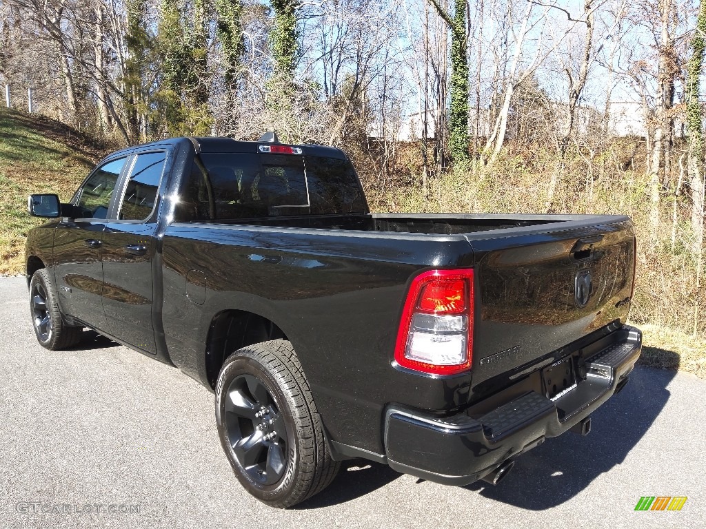 2019 1500 Big Horn Quad Cab 4x4 - Diamond Black Crystal Pearl / Black/Diesel Gray photo #13