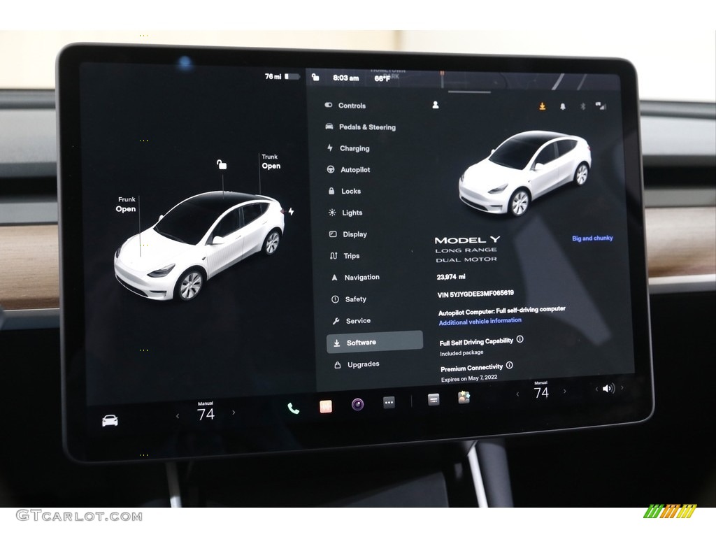 2021 Tesla Model Y Long Range AWD Controls Photo #143536557