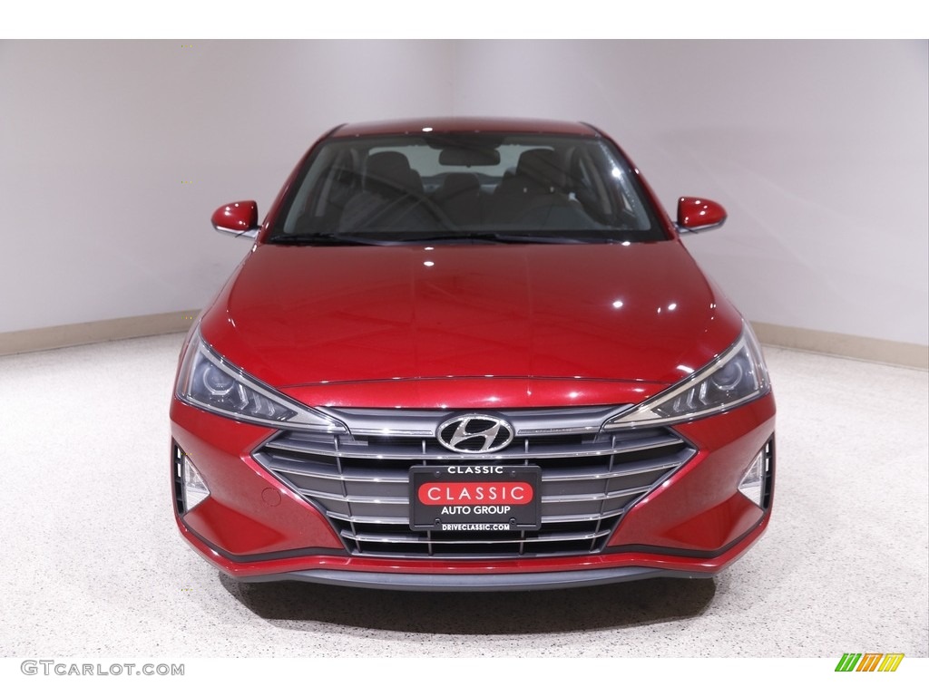 2019 Elantra SE - Scarlet Red / Gray photo #2
