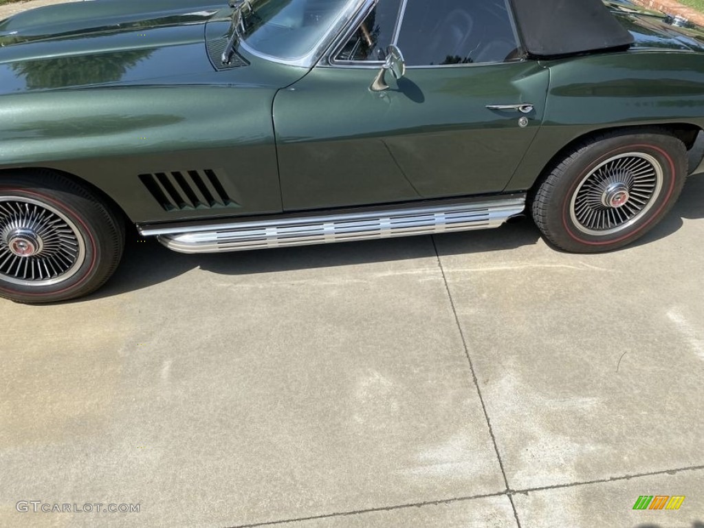 1967 Corvette Convertible - Goodwood Green / Black photo #6
