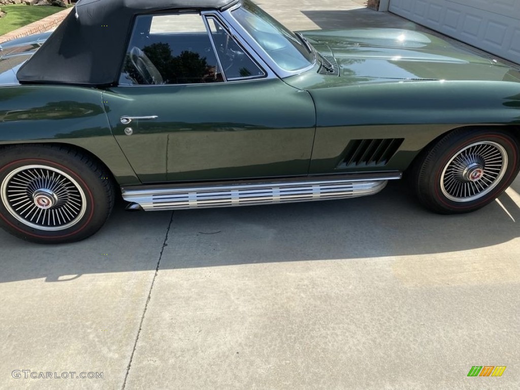 1967 Corvette Convertible - Goodwood Green / Black photo #8