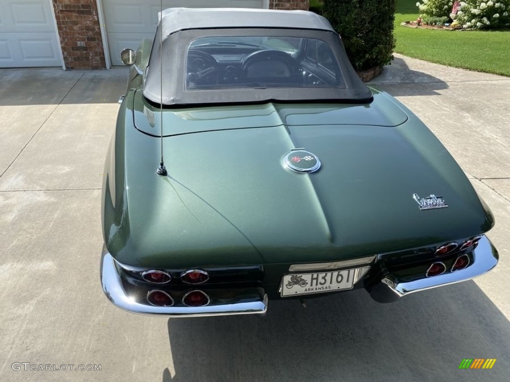 1967 Corvette Convertible - Goodwood Green / Black photo #9