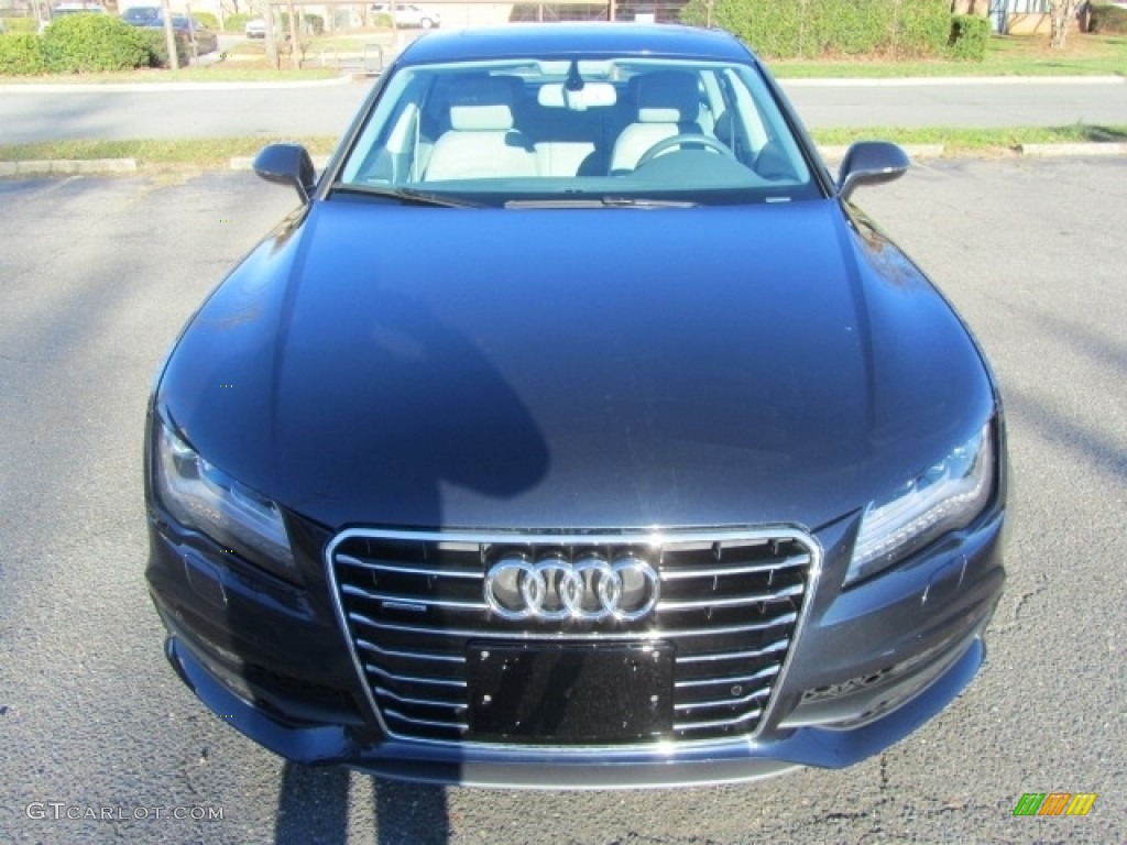 2012 A7 3.0T quattro Prestige - Moonlight Blue Metallic / Titanium Grey photo #5