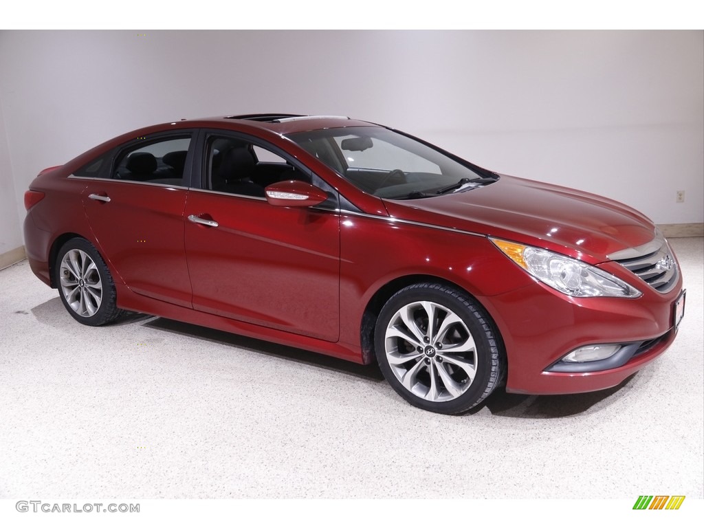 2014 Sonata SE - Venetian Red / Black photo #1